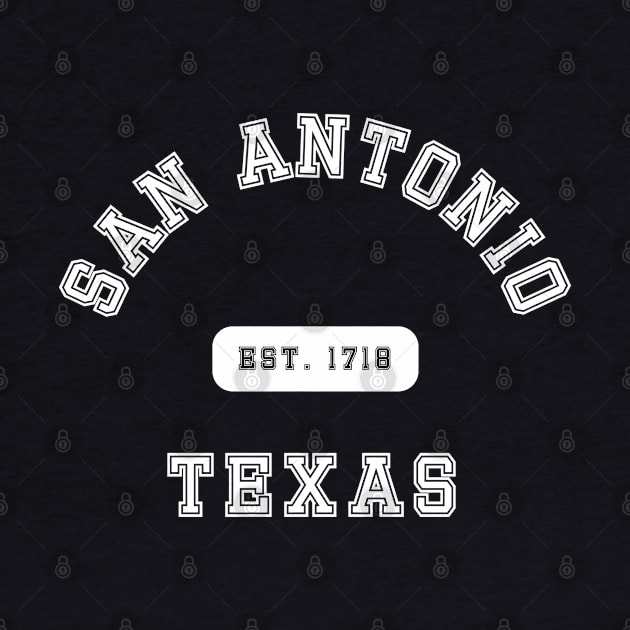 San Antonio Texas by Proud Town Tees